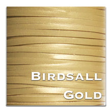 Load image into Gallery viewer, Kangaroo Leather Lace-Birdsall Kangaroo Leather-GOLD METALLIC SHIMMER
