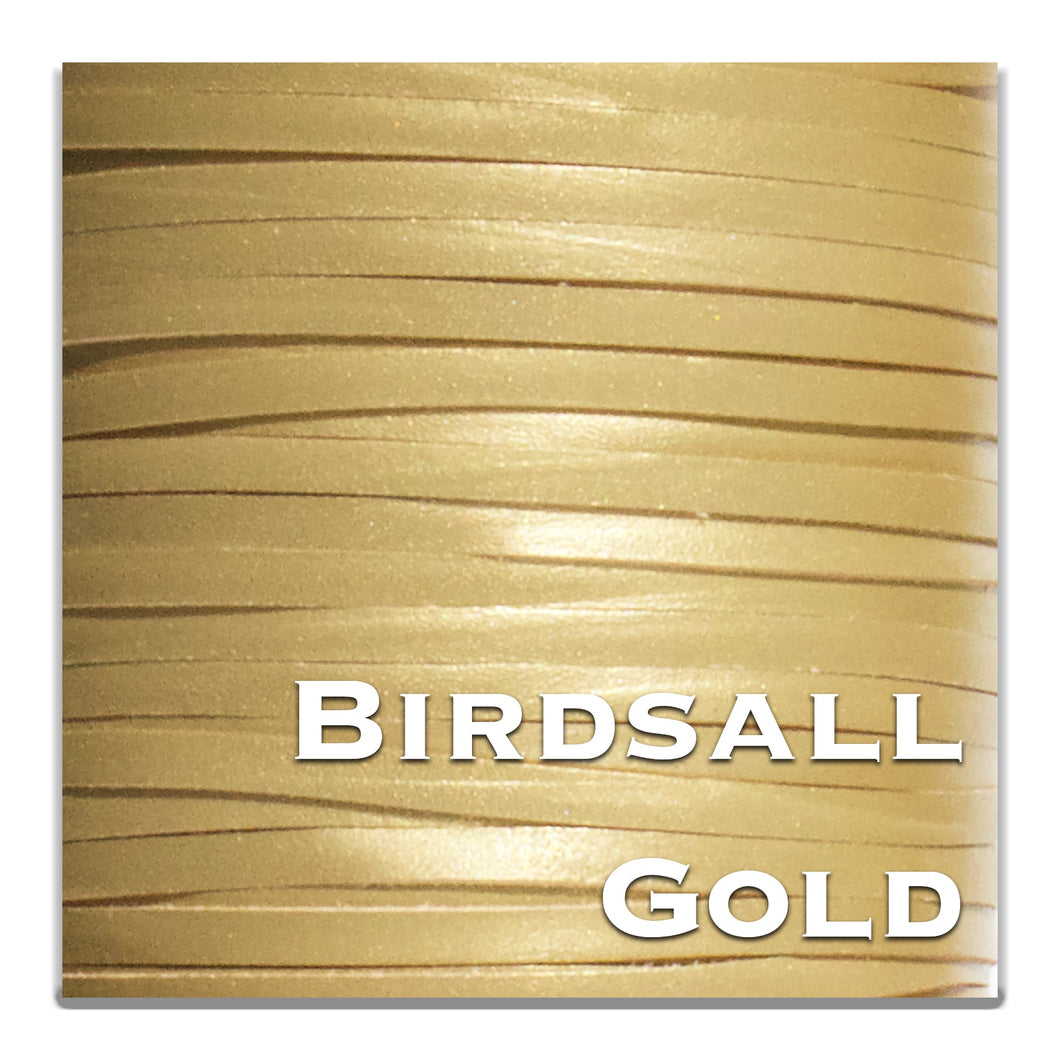 WHOLESALE-Kangaroo Leather Lace-BIRDSALL GOLD SHIMMER