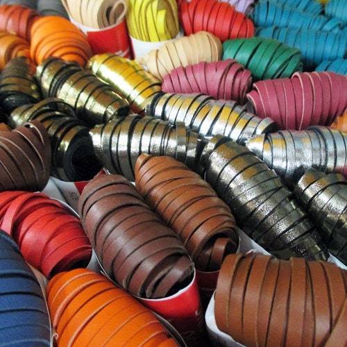 Kangaroo Leather Lace-PACKER DEEP PURPLE METALLIC FOIL – DaneCraft Leather  Shop