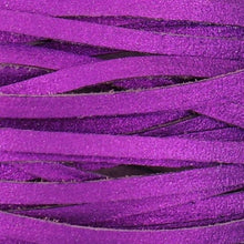 Load image into Gallery viewer, Kangaroo Leather Lace-DANECRAFT Custom Color-VIBRANT VIOLET SUPER SPARKLE
