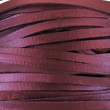 Load image into Gallery viewer, Kangaroo Leather Lace-DANECRAFT Custom Color-BLACKBERRY METALLIC
