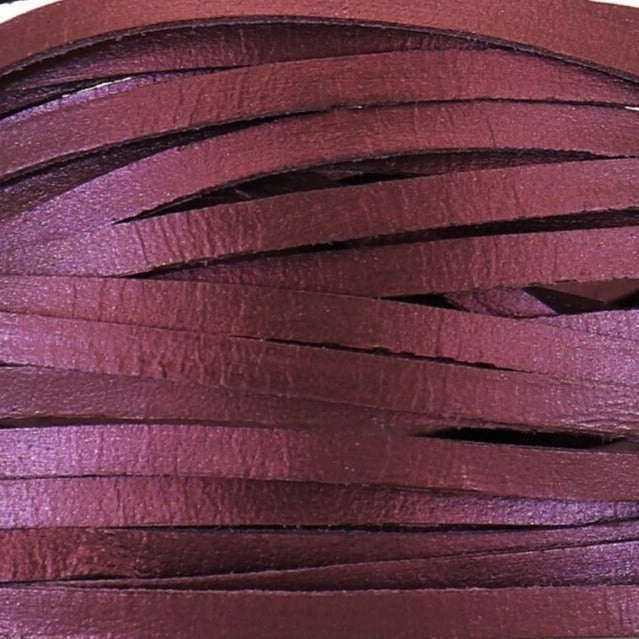 Kangaroo Leather Lace-DANECRAFT Custom Color-BLACKBERRY METALLIC