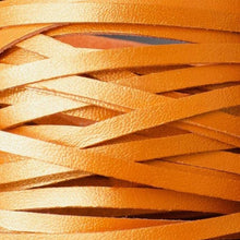Load image into Gallery viewer, Kangaroo Leather Lace-DANECRAFT Custom Color-ORANGE METALLIC
