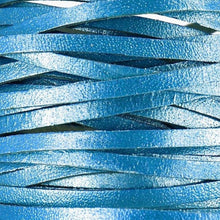 Load image into Gallery viewer, Kangaroo Leather Lace-DANECRAFT Custom Color-SKY BLUE METALLIC
