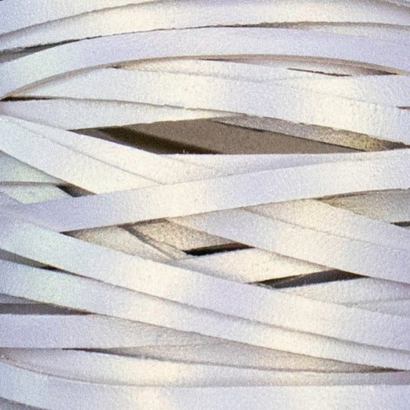 Kangaroo Leather Lace-DANECRAFT Custom Color-WHITE PEARL Shimmer ...