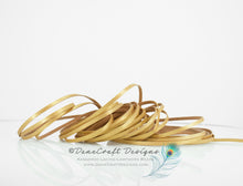 Load image into Gallery viewer, Kangaroo Leather Lace-DaneCraft Custom Color-PALOMINO GOLD Metallic
