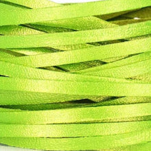 Load image into Gallery viewer, Kangaroo Leather Lace-DaneCraft Custom Color-LIME METALLIC
