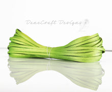 Load image into Gallery viewer, Kangaroo Leather Lace-DaneCraft Custom Color-LIME Super Sparkle
