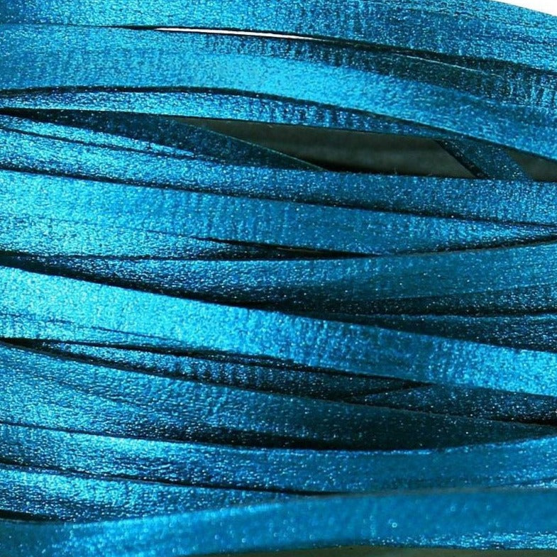 Kangaroo Leather Lace-DANECRAFT Custom Color-INK BLUE SUPER SPARKLE
