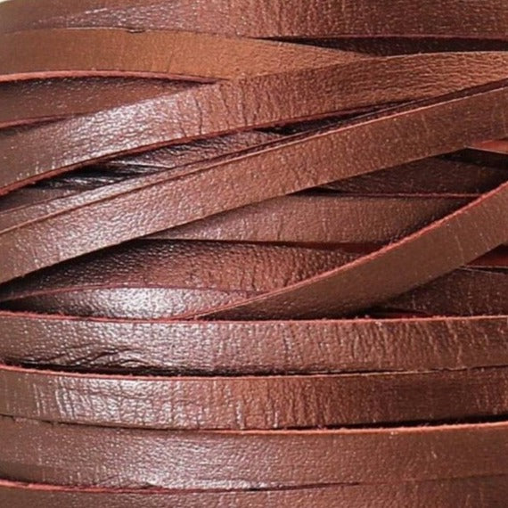 Kangaroo Leather Lace-DANECRAFT Custom Color-BURGUNDY METALLIC