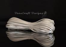 Load image into Gallery viewer, Kangaroo Leather Lace-DANECRAFT Custom Color-WHITE SATIN METALLIC

