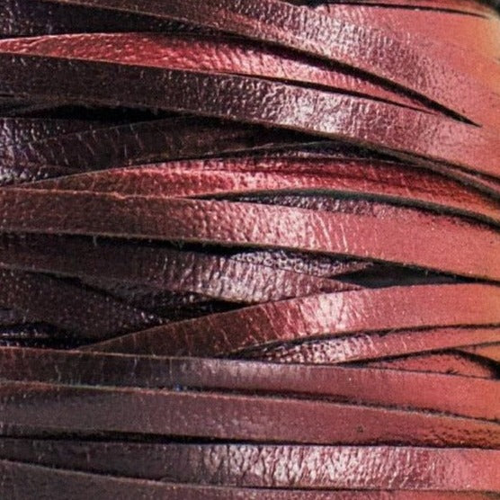 Kangaroo Leather Lace-DANECRAFT Custom Color-TRUE BLOOD ROSE COLOR-SHIFTING