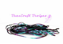 Load image into Gallery viewer, Kangaroo Leather Lace-DANECRAFT Custom Color-TEAL/PURPLE COLOR-SHIFTING
