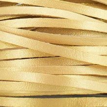 Load image into Gallery viewer, Kangaroo Leather Lace-DANECRAFT Custom Color-PALOMINO GOLD METALLIC
