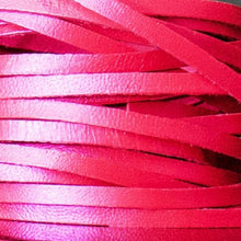 Load image into Gallery viewer, Kangaroo Leather Lace-DaneCraft Custom Color-HOT PINK Metallic
