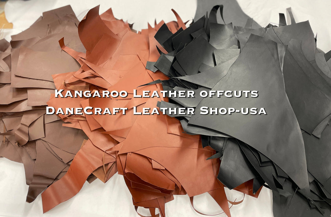 Packer Kangaroo Leather Leg Offcuts-Veg Tanned