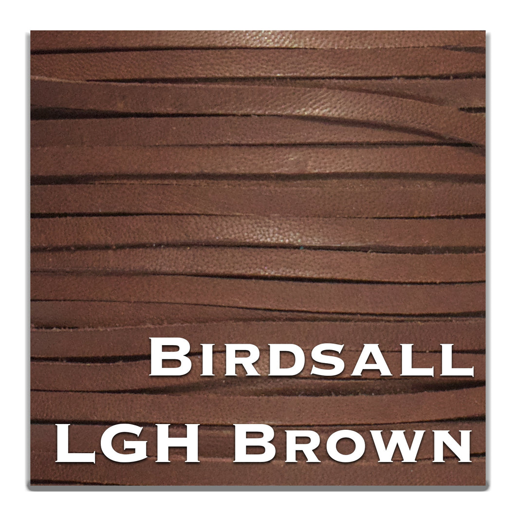 WHOLESALE-Kangaroo Leather Lace-BIRDSALL LGH BROWN