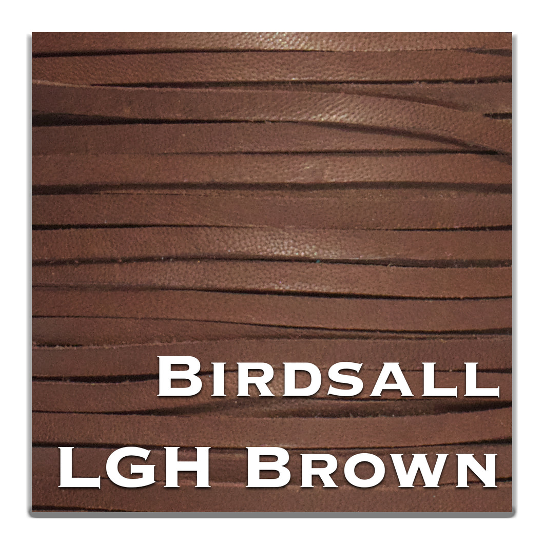 Kangaroo Leather Lace-BIRDSALL LGH BROWN