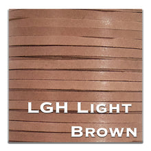 Load image into Gallery viewer, WHOLESALE-Kangaroo Leather Lace-BIRDSALL LGH LIGHT BROWN
