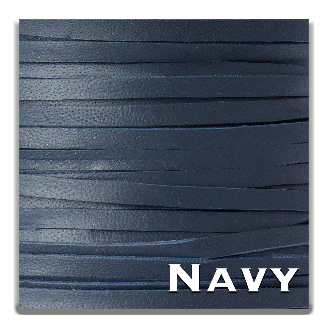 Kangaroo Leather Lace-Packer Kangaroo Leather-NAVY (Discontinued limited supply)