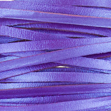 Load image into Gallery viewer, Kangaroo Leather Lace-DANECRAFT Custom Color-BLUE VIOLET IRIDESCENT METALLIC
