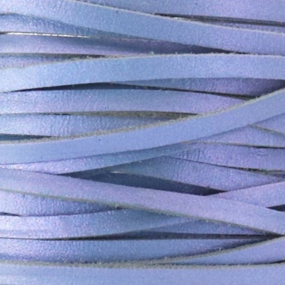 Kangaroo Leather Lace-DANECRAFT Custom Color-PERIWINKLE HAZE IRIDESCENT
