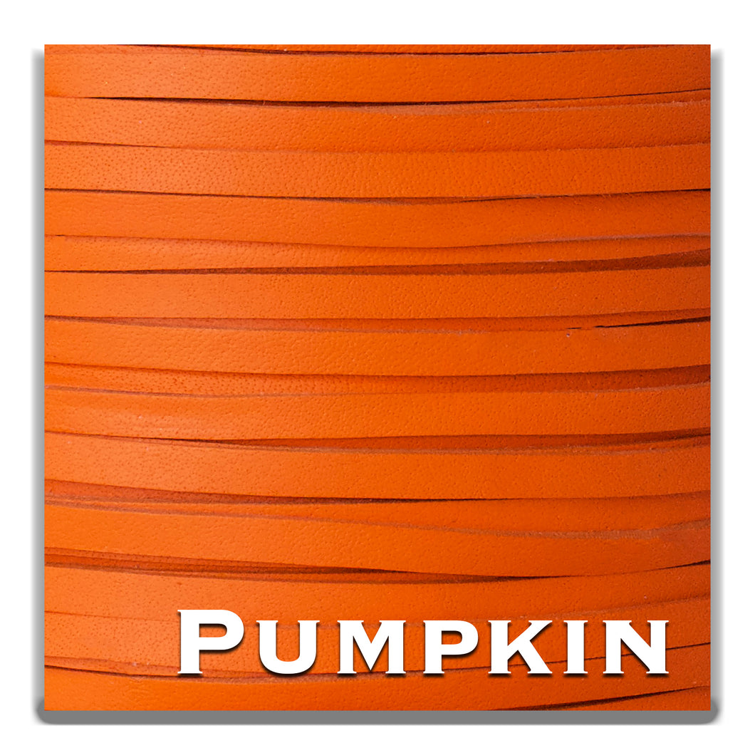 Kangaroo Leather Lace-PACKER PUMPKIN (discontinued limited supply)