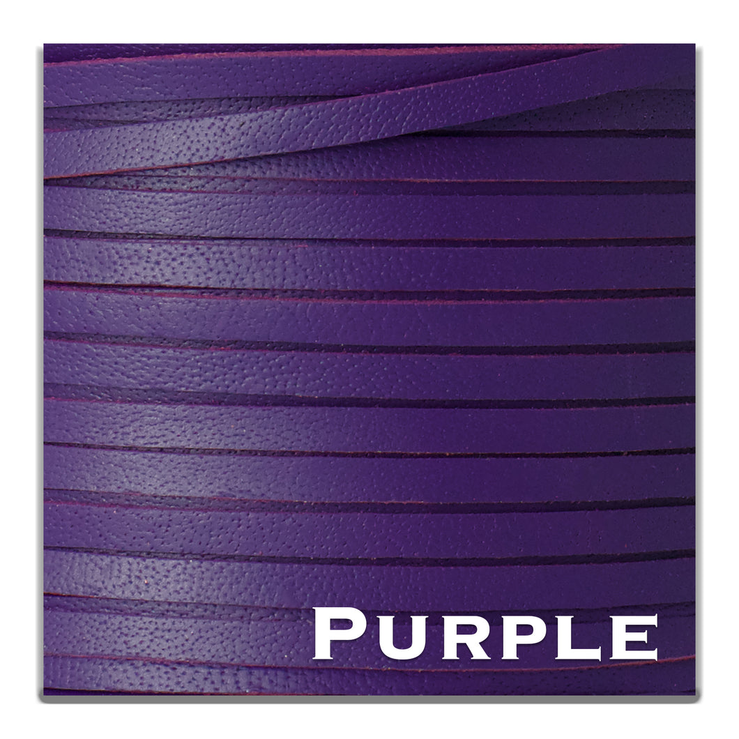 Kangaroo Leather Lace-PACKER PURPLE (Discontinued limited supply)