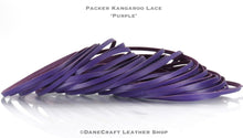 Load image into Gallery viewer, WHOLESALE-Kangaroo Leather Lace-PACKER PURPLE
