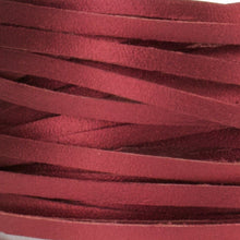 Load image into Gallery viewer, Kangaroo Leather Lace-DANECRAFT Custom Color-RED VELVET METALLIC
