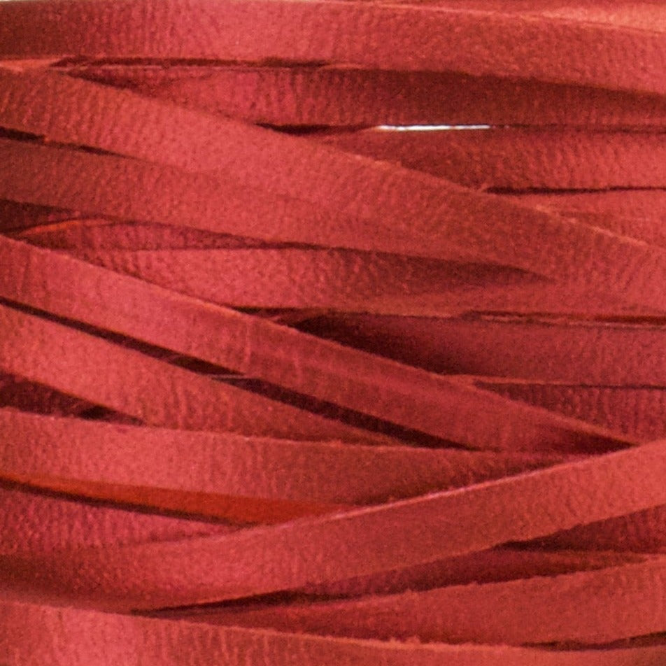 Kangaroo Leather Lace-DANECRAFT Custom Color-RUBY METALLIC