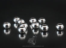 Load image into Gallery viewer, Spacer Bead-10pcs SILVER CHUNKY RONDELLE
