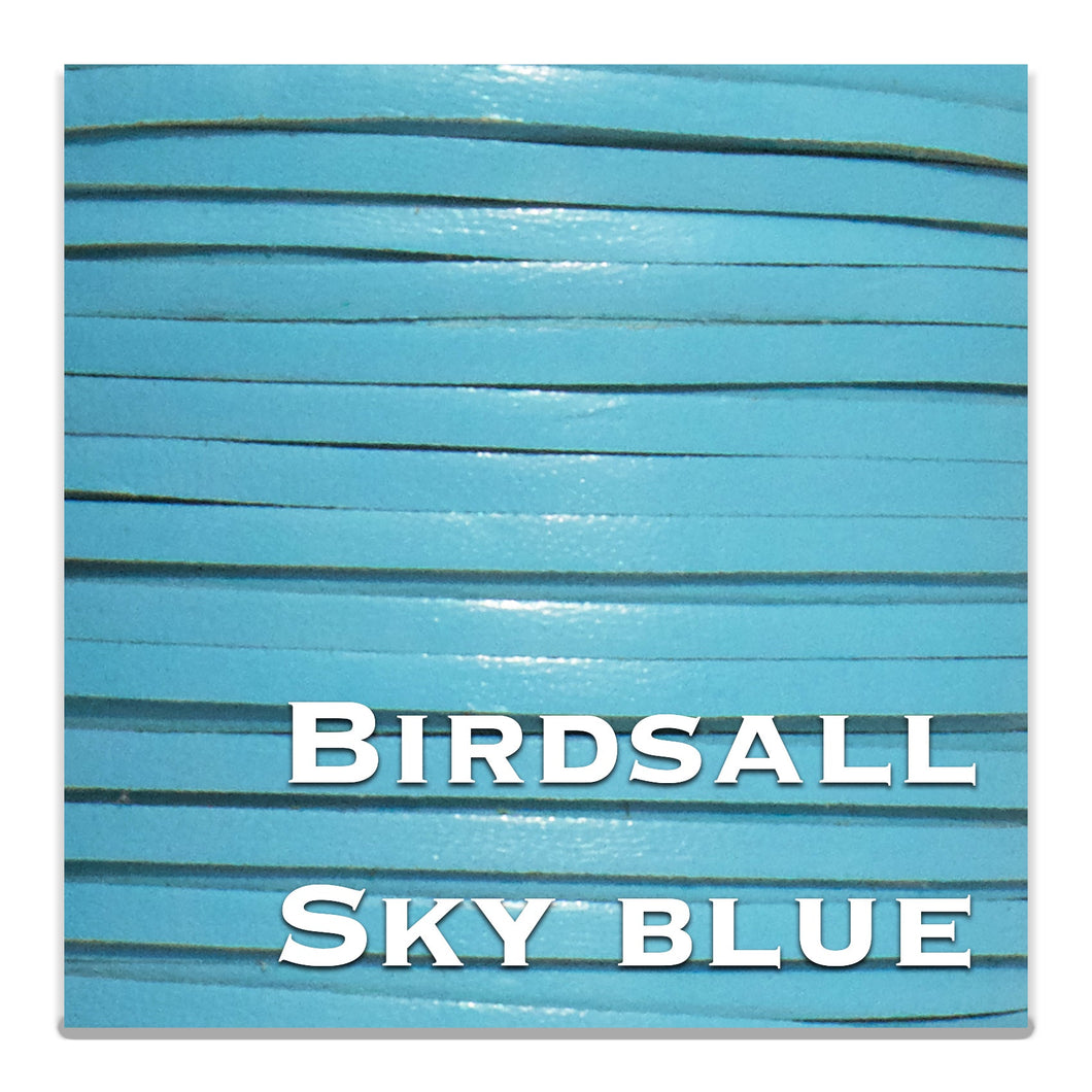 WHOLESALE-Kangaroo Leather Lace-BIRDSALL SKY BLUE