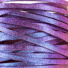 Load image into Gallery viewer, Kangaroo Leather Lace-DANECRAFT Custom Color-SUGAR PLUM COLOR-SHIFTING
