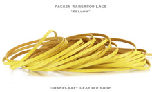 Load image into Gallery viewer, WHOLESALE-Kangaroo Leather Lace-PACKER YELLOW
